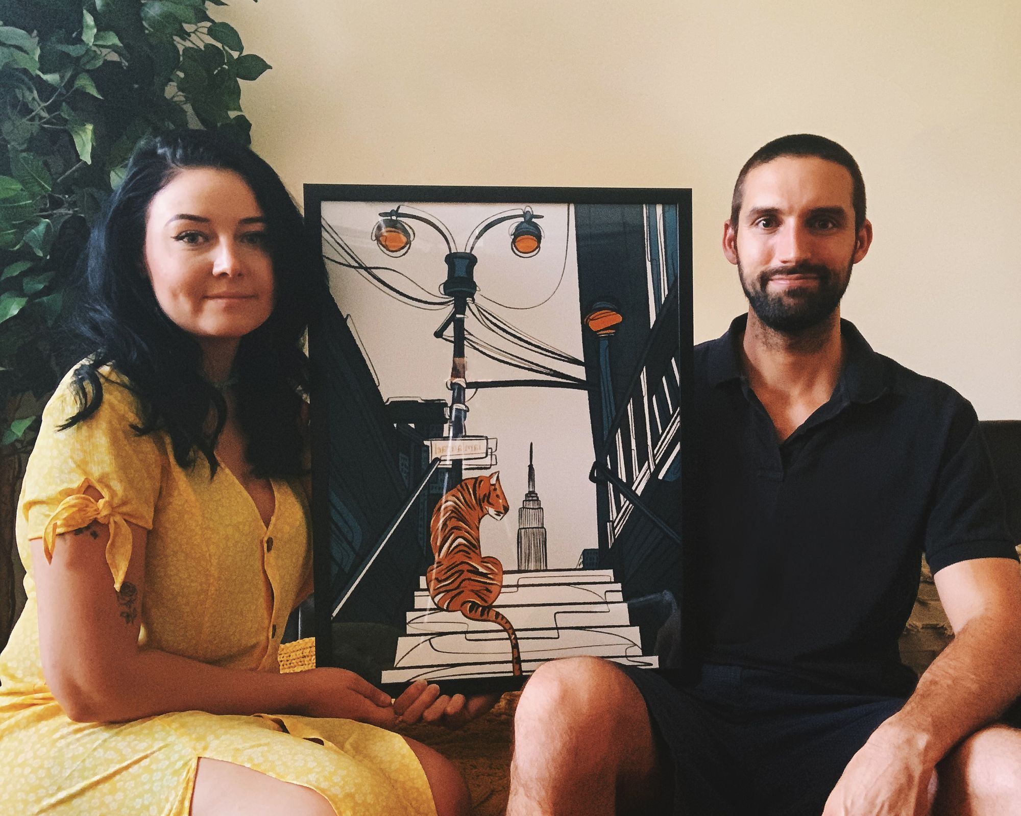 Laura and Patrick Connelly Showing Artwork