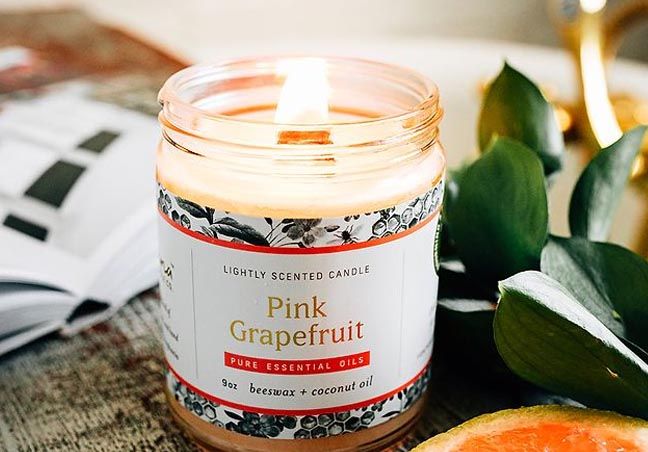 Pink Grapefruit Fontana Candle