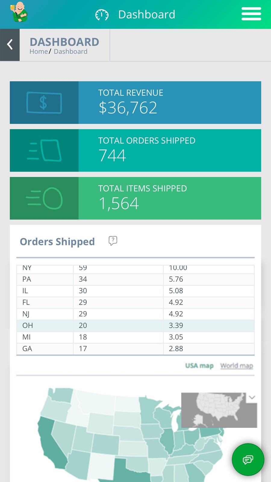 Shipmonk Dashboard