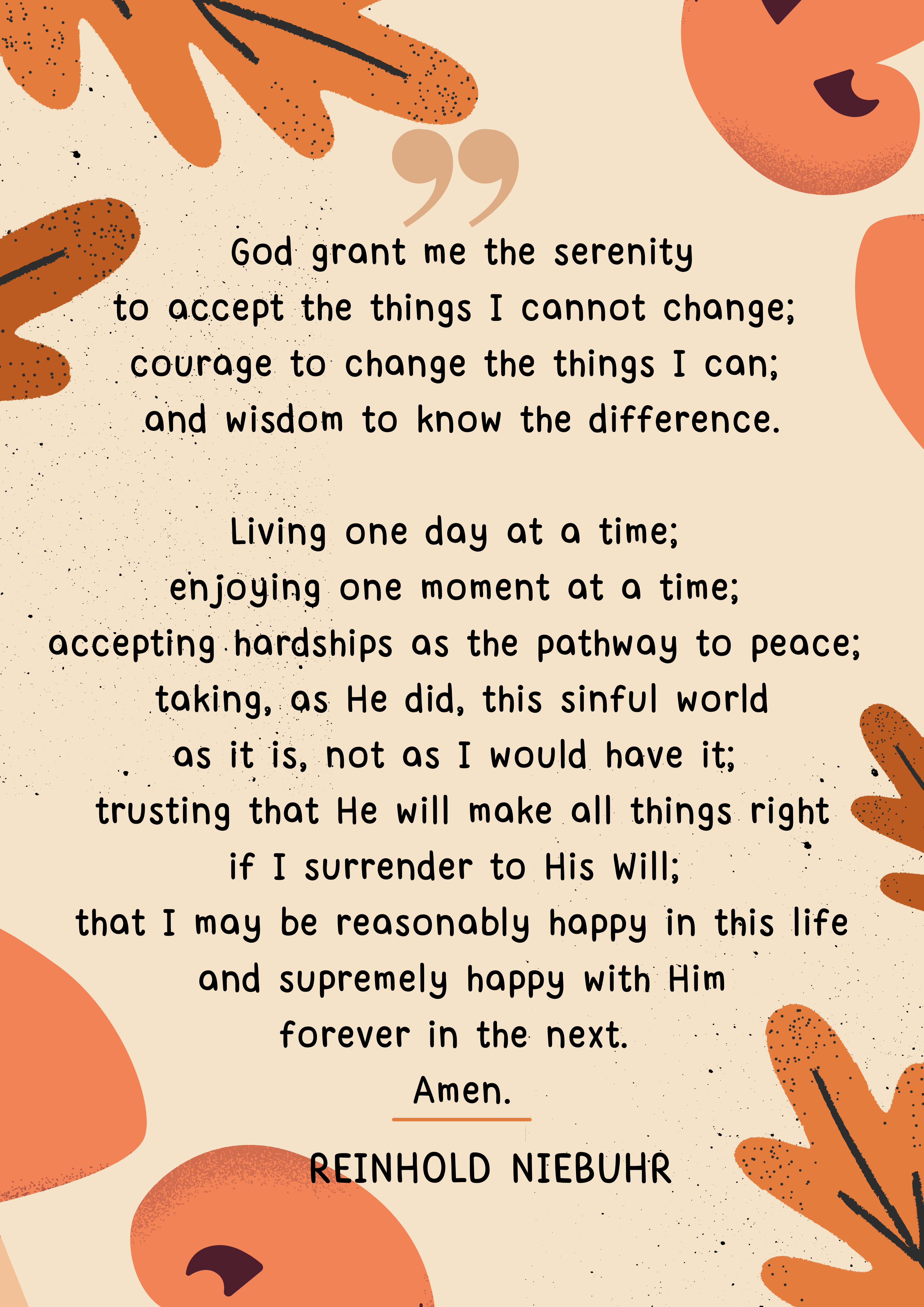 Serenity Prayer