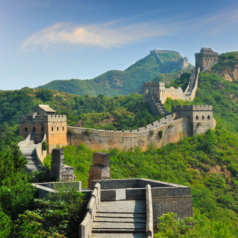 hilly section of the great wall