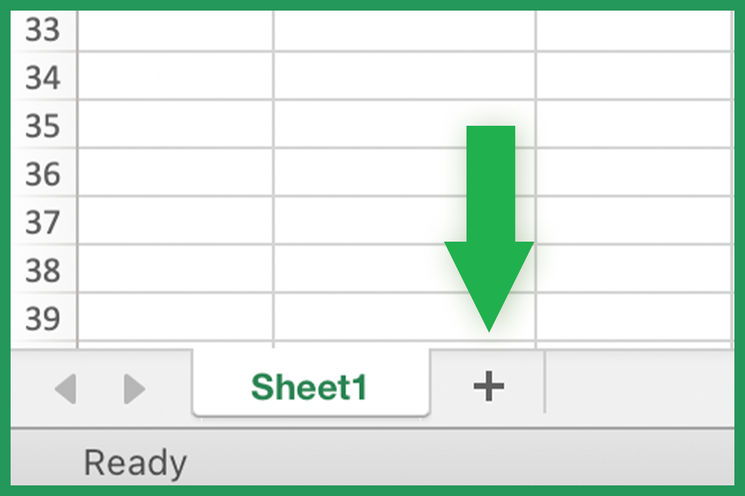Create new sheet excel button