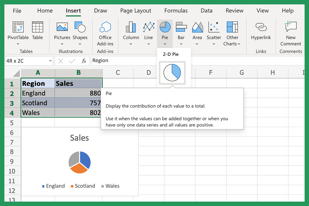 Pie Chart Layouts in Excel