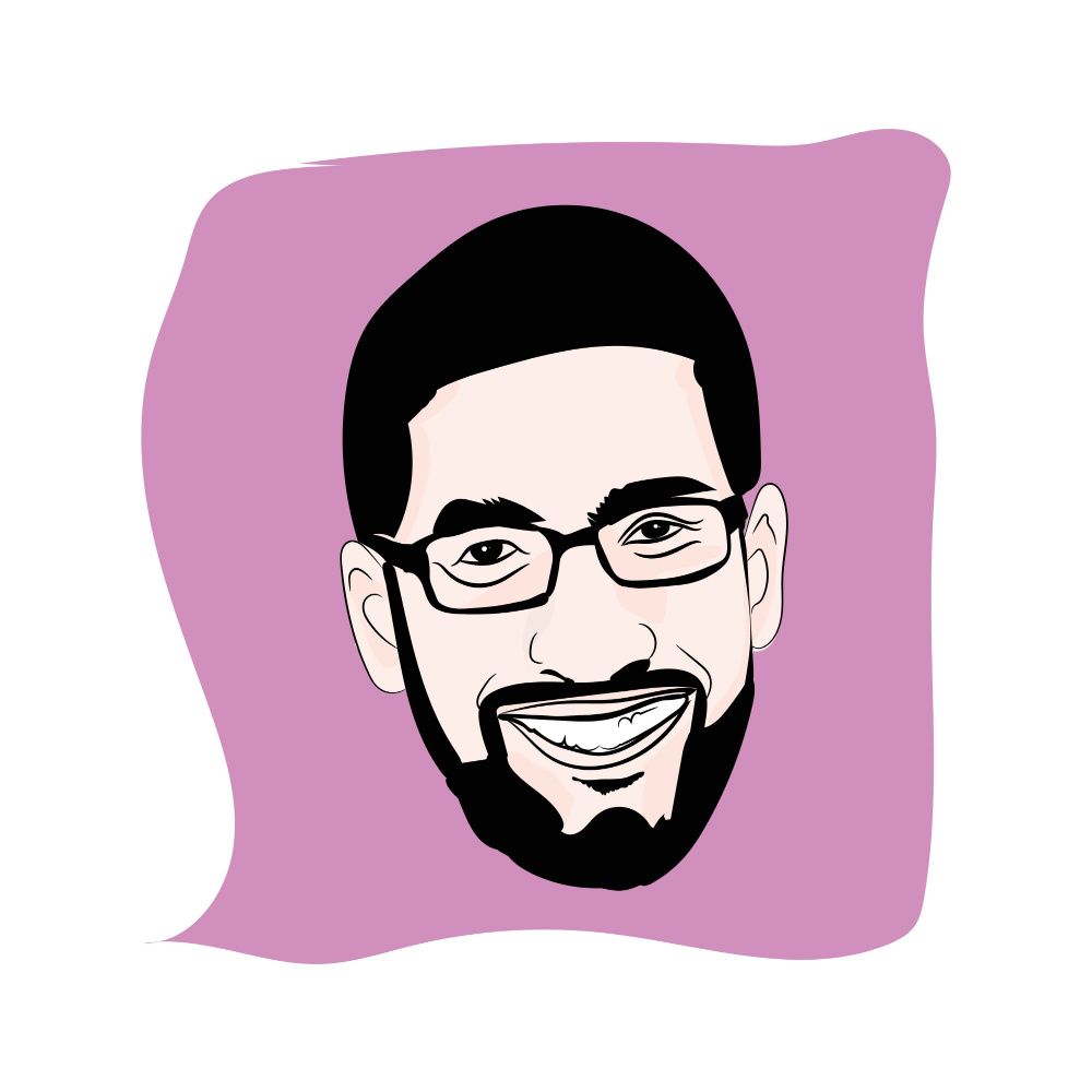 Illustration of Sundar Pichai