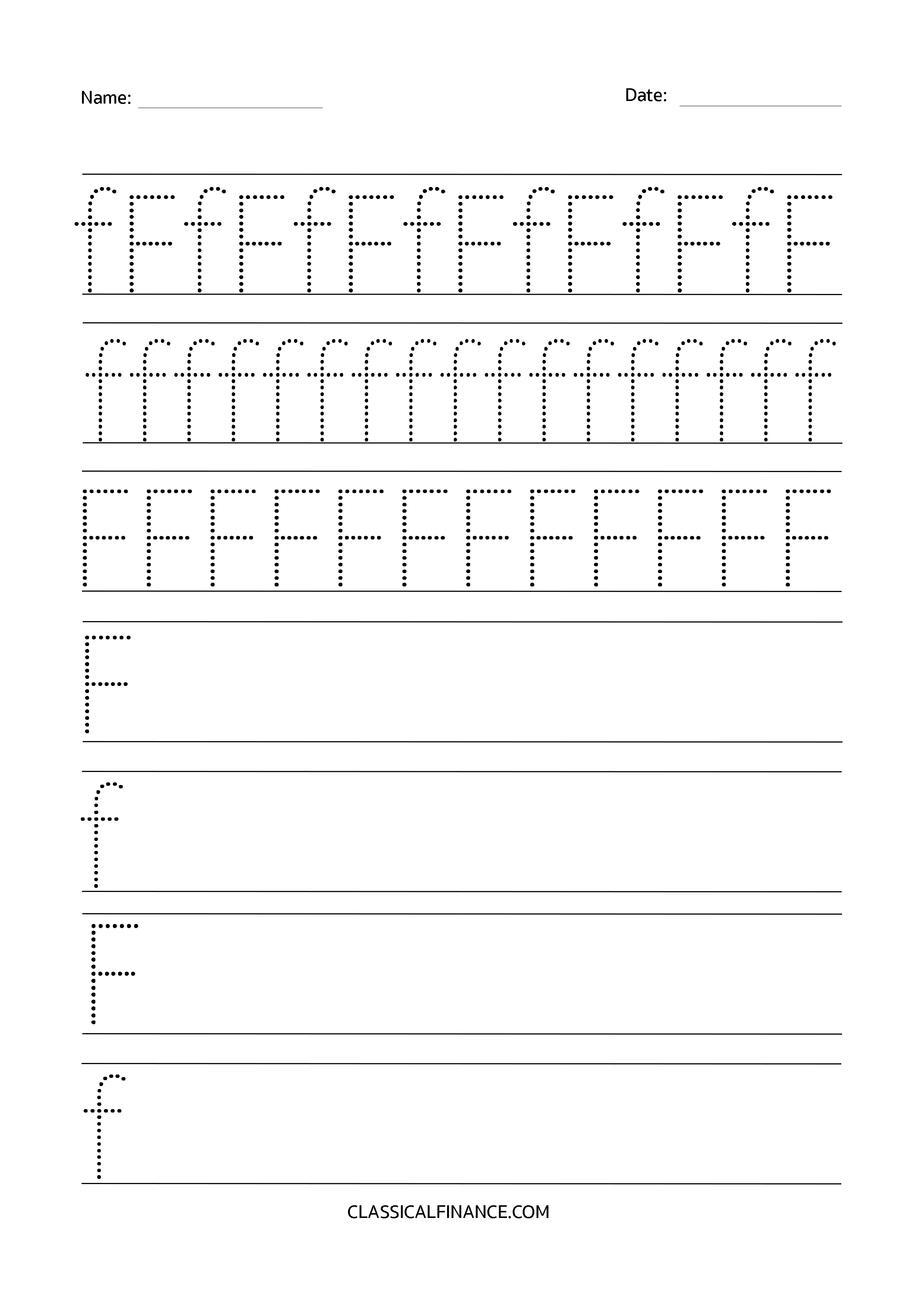 Letter F Worksheet 1