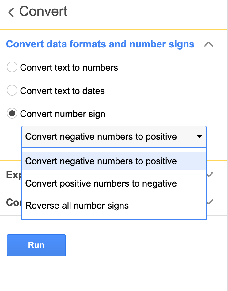 Convert numbers with add-on