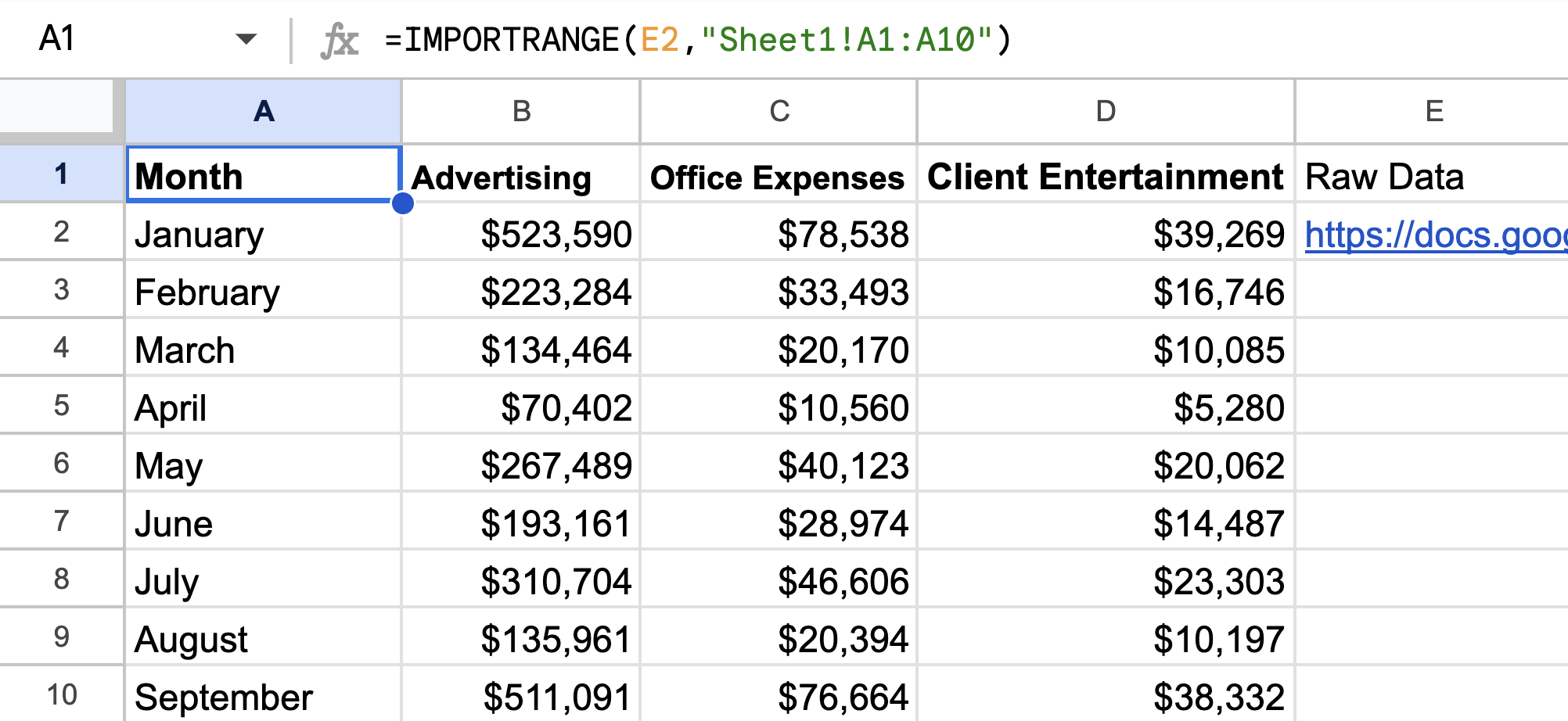 Google Sheets IMPORTRANGE Walkthrough