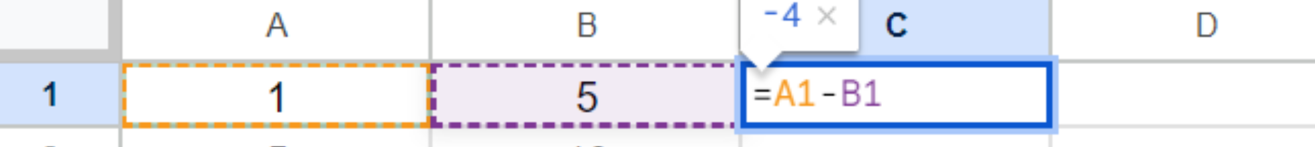 How to Find the Difference Between Two Columns in Google Sheets