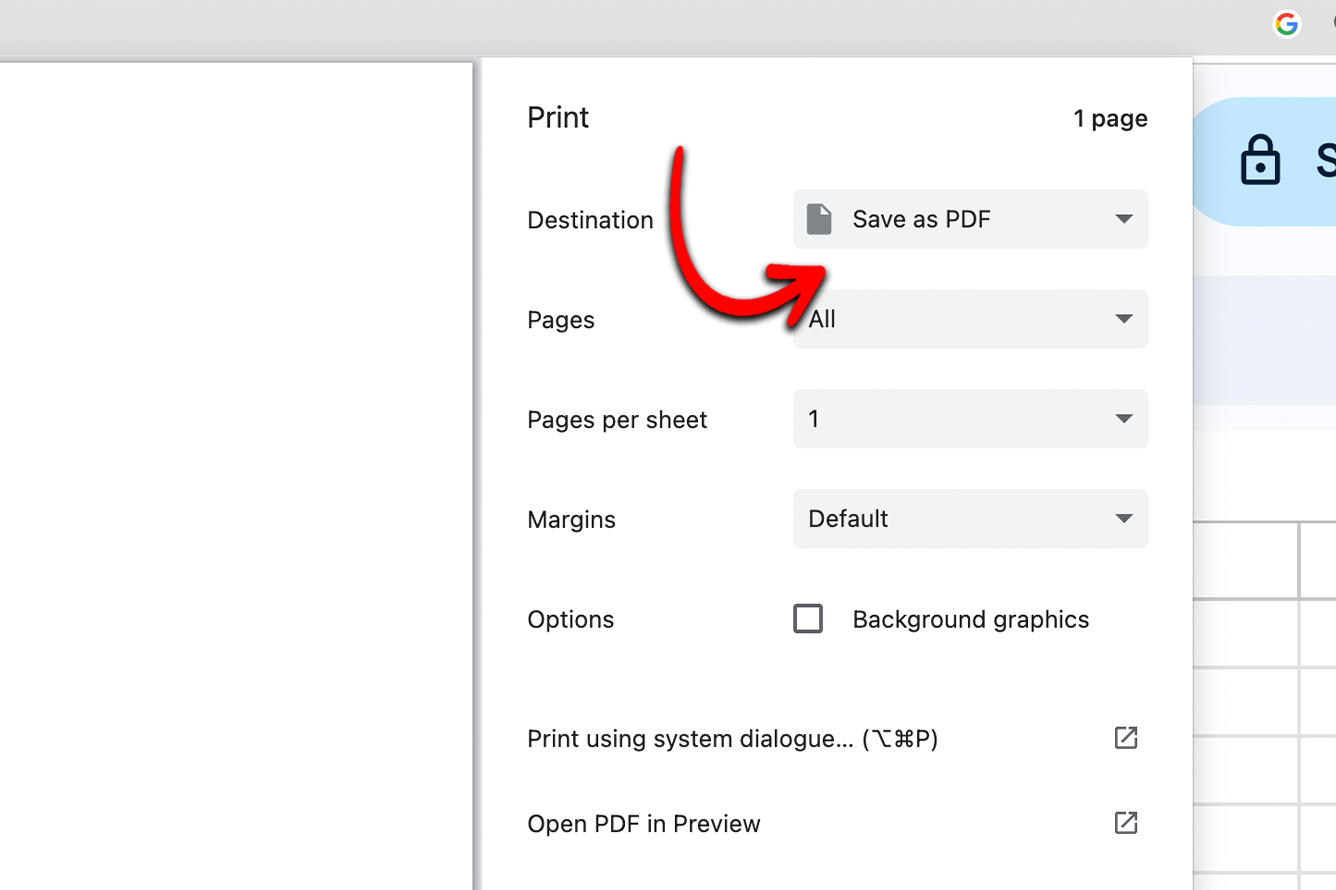 Export Google Sheets To PDF