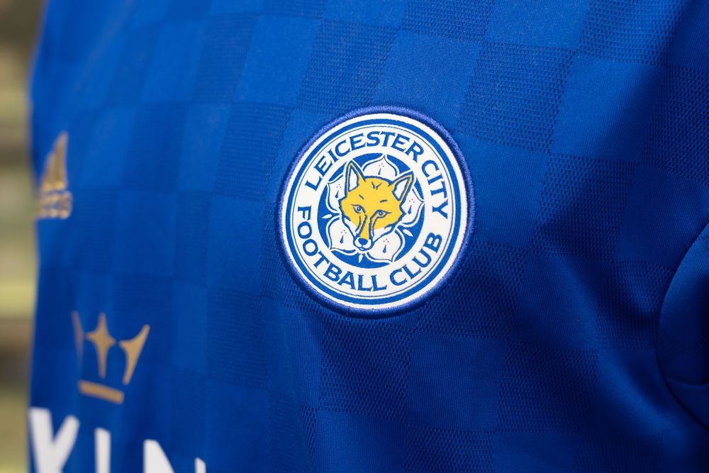 leicester city shirt close up